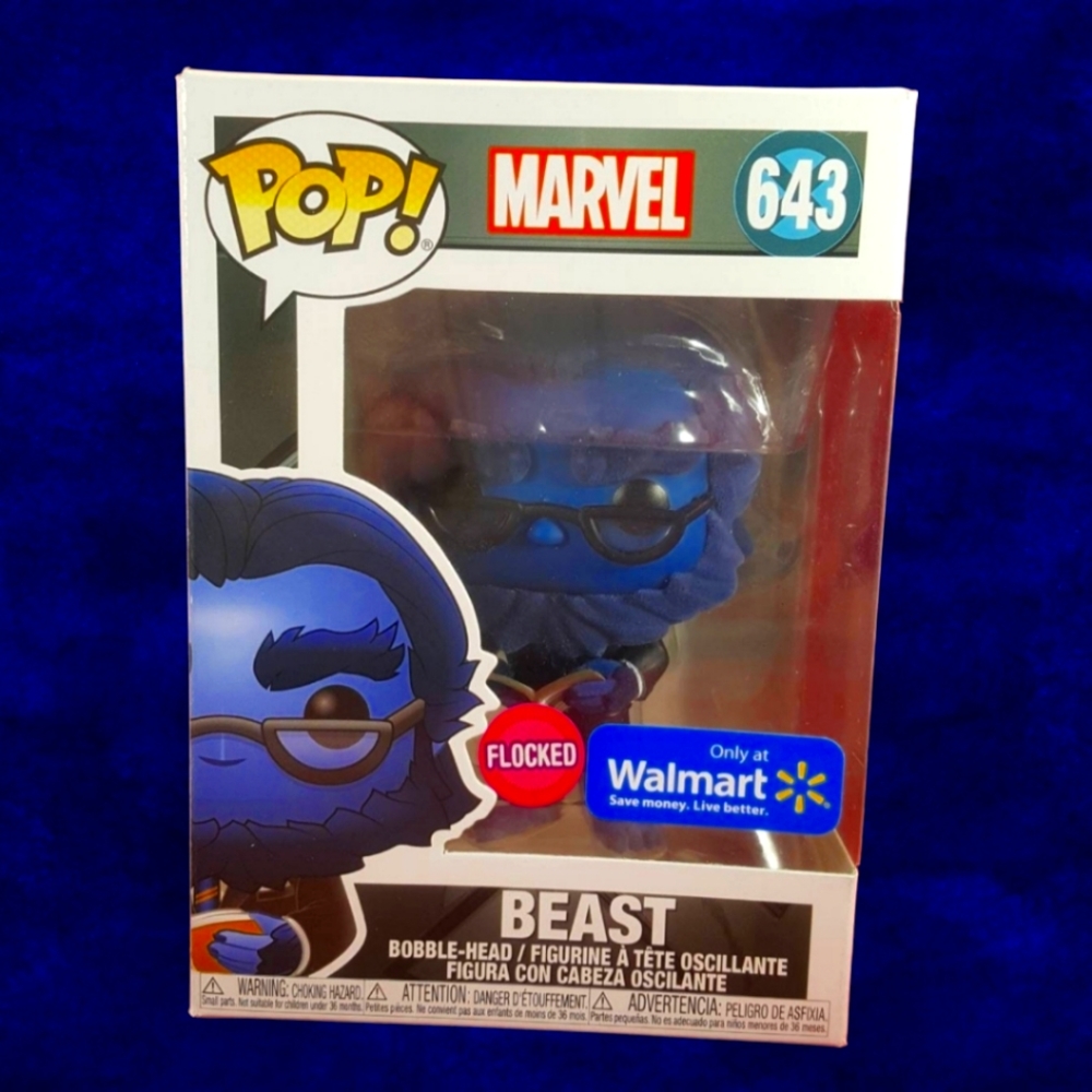Marvel flocked beast Wal-Mart exclusive 643 (nib) Brand new beast flocked 643
